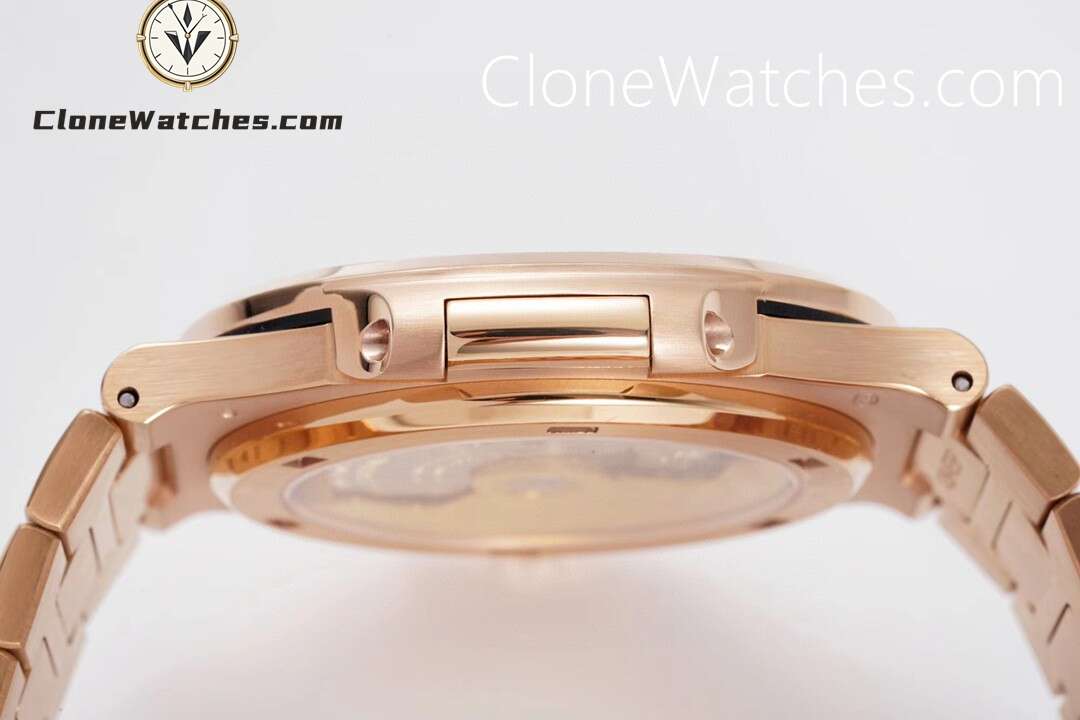 Patek Philippe Super Clone Watches 1:1 Nautilus 5711 Roles Gold Brown Dial Diamond Ladies Watch - Image 7