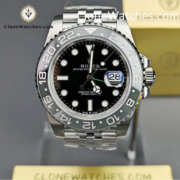 Rolex Super Clone Watches 1:1 Bruce Wayne GMT Master II M126710grnr Jubilee 3285 Movement