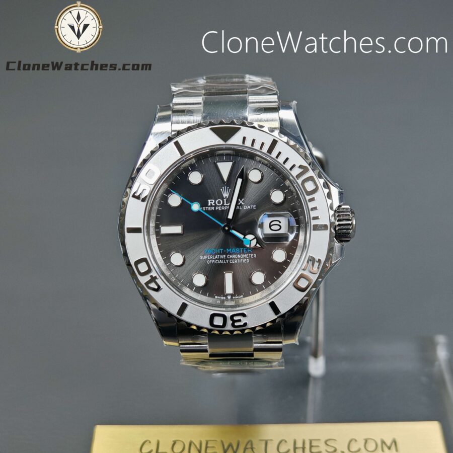 Super Clone Watches - Rolex Yacht Master Rhodium White Dial