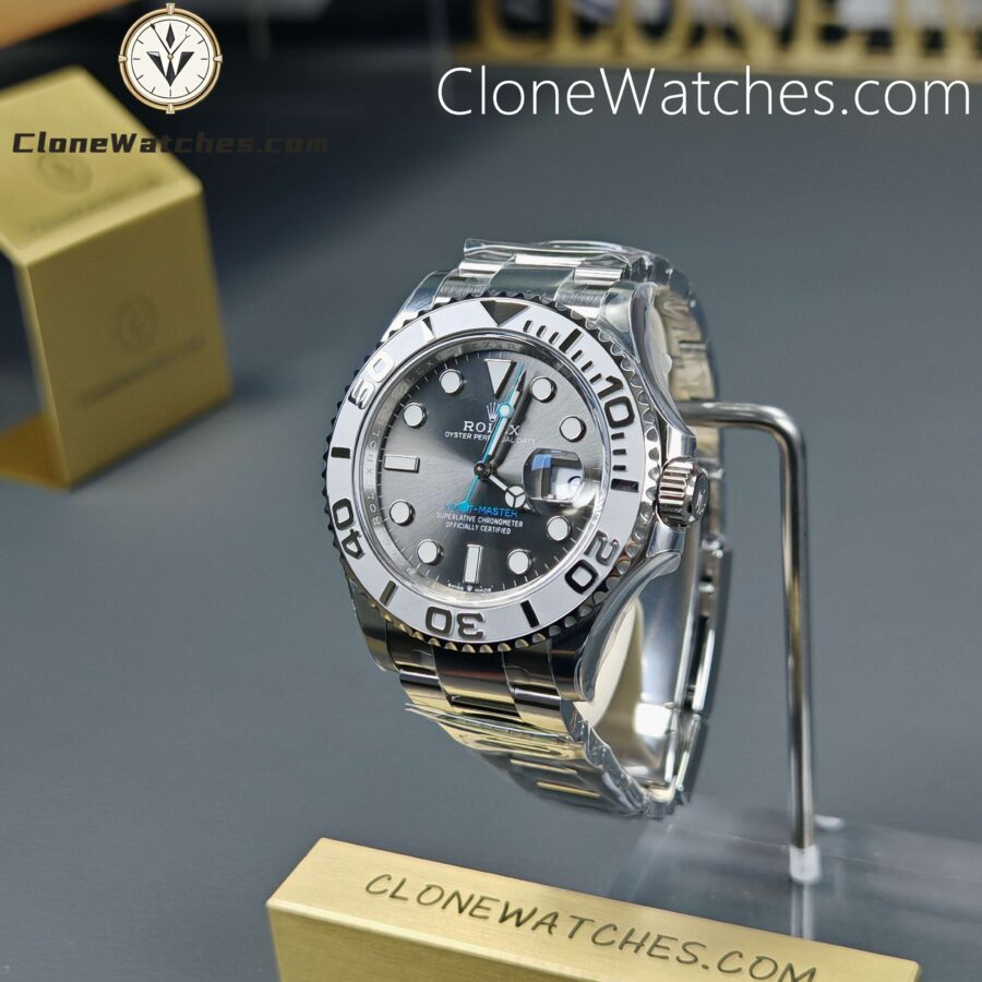 Super Clone Watches - Rolex Yacht Master Rhodium White Dial