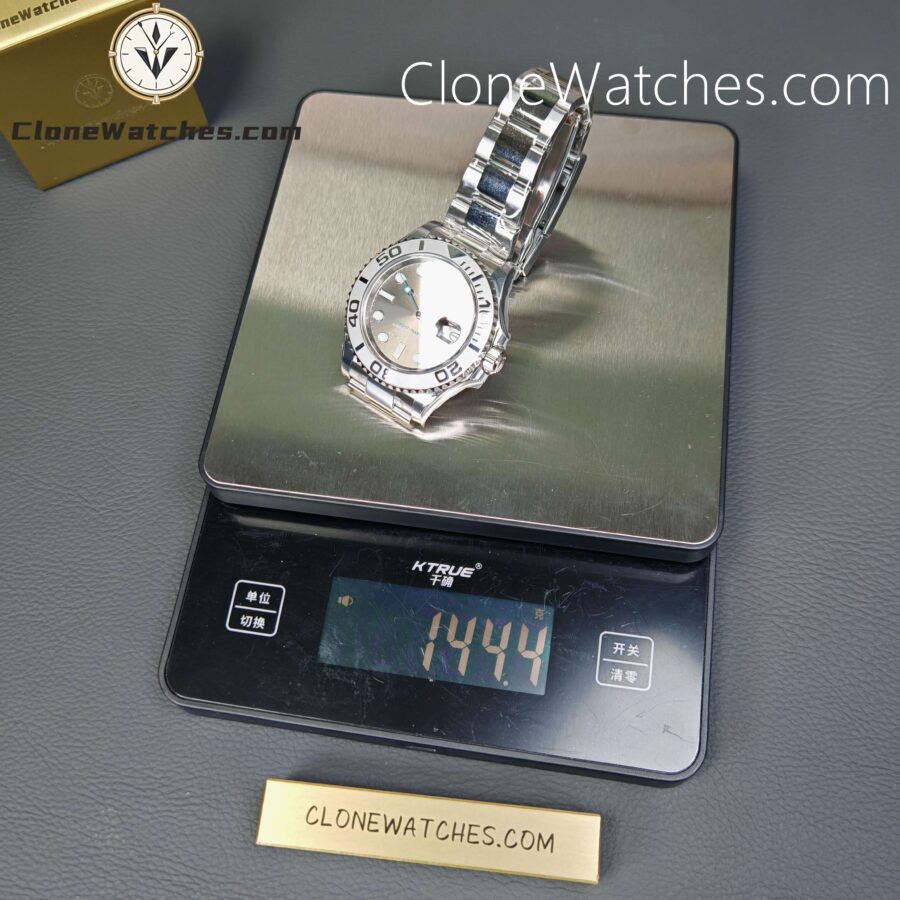 Super Clone Watches - Rolex Yacht Master Rhodium White Dial