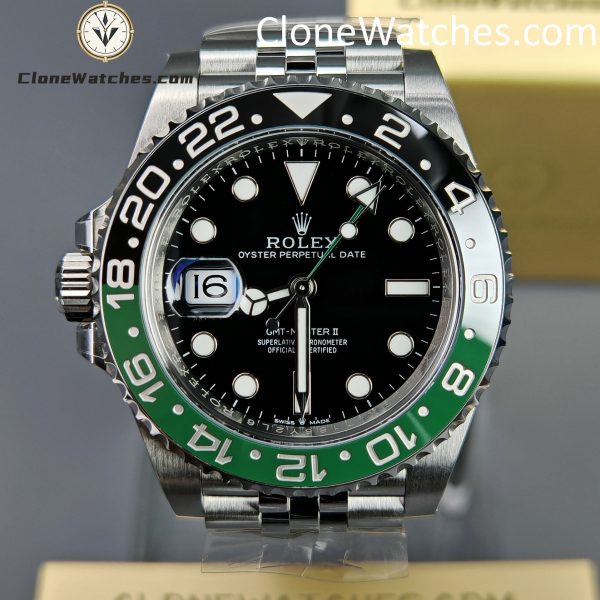 Rolex Super Clone Watches 1:1 Sprite GMT Master II m126720vtnr-0002 Jubilee 3285 Movement