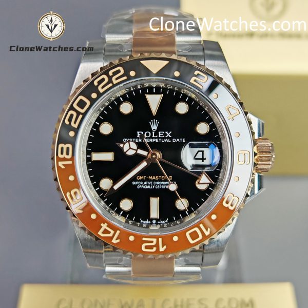 Rolex Super Clone Watches 1:1 Rootbeer GMT Master II M126711chnr Oyster 3285 Movement
