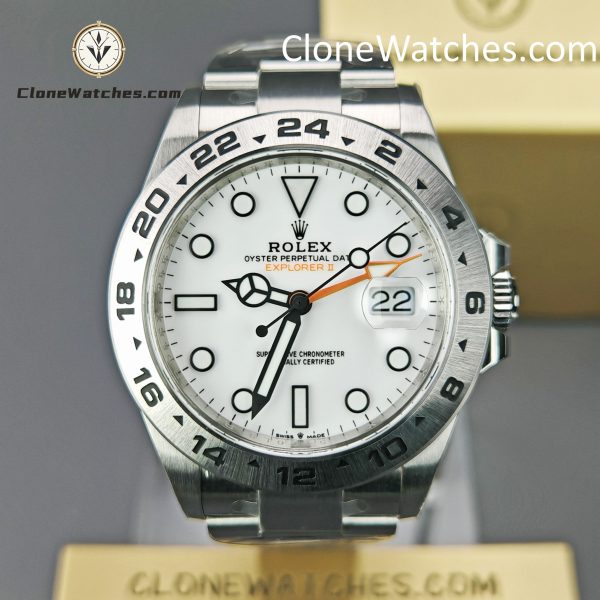 Rolex Super Clone Watches 1:1 Oyster Perpetual Explore II M226570 White Dial 3285 Movement