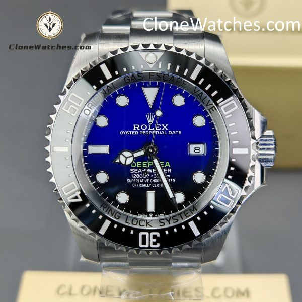 Rolex Super Clone Watches 1:1 Deepsea Sea Dweller Gradient Blue Dial m126660-0002 3235 Movement