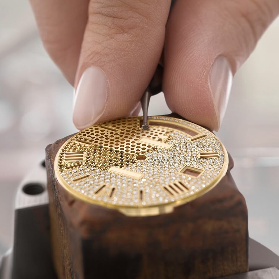 Rolex Diamond Dial Detail