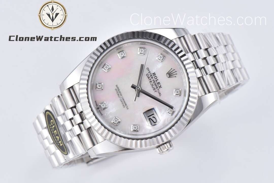 Rolex Super Clone Watches 1:1 DateJust White Diamond Dial M126334 Jubilee 41MM 3235 Movement - Image 2