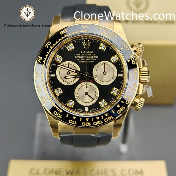 Rolex Super Clone Watches 1:1 Daytona 18k Gold M126518ln-0006 4131 Movement
