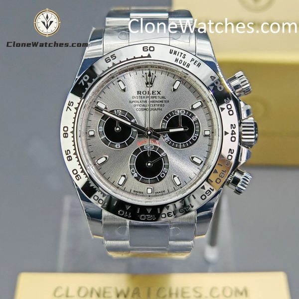 Rolex Super Clone Watches 1:1 Daytona Gray Dial m116509-0072 4130 Movement