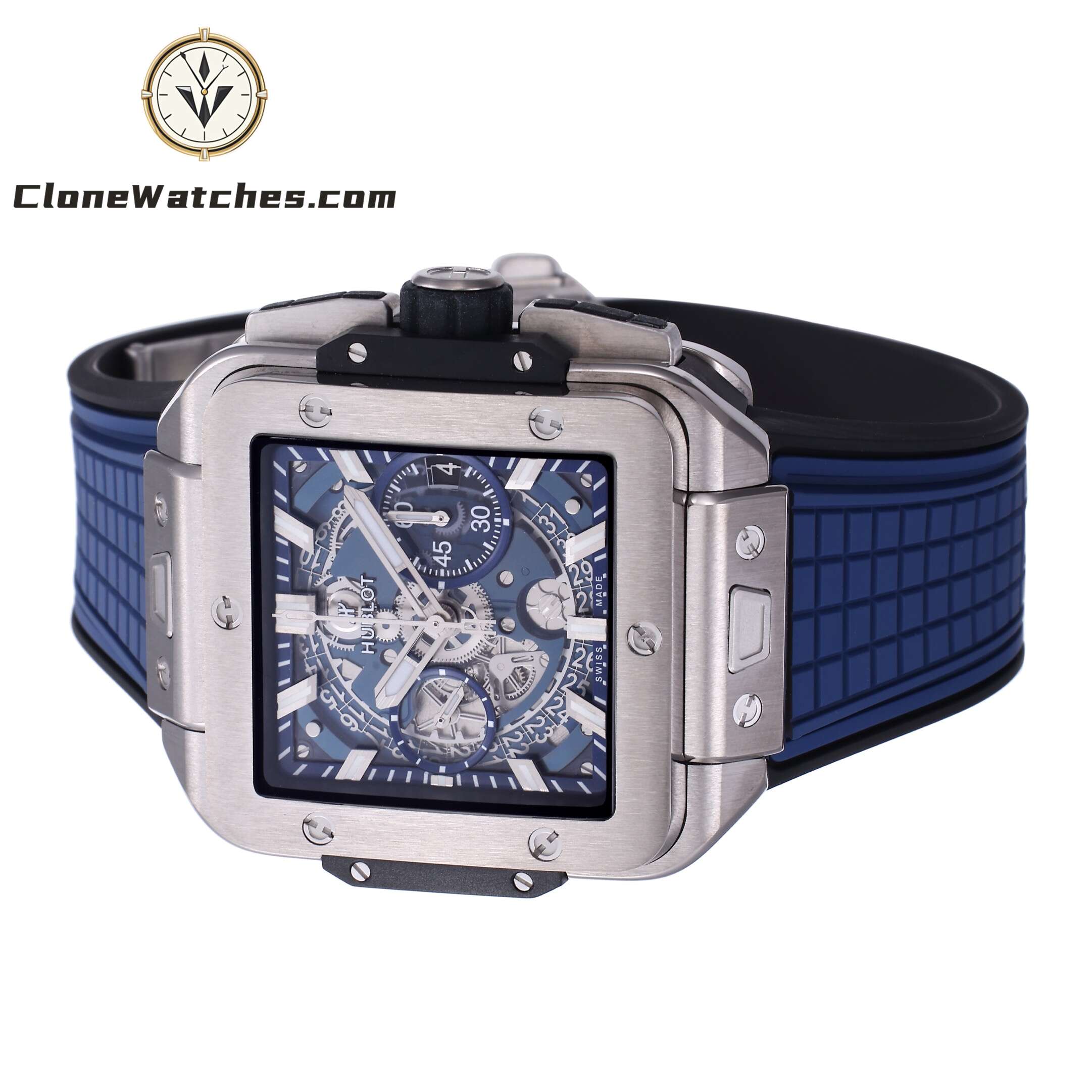 Hublot Super Clone Watches 1:1 Square Bang Unico Titanium Blue 42MM 821.NX.5170.RX - Image 5