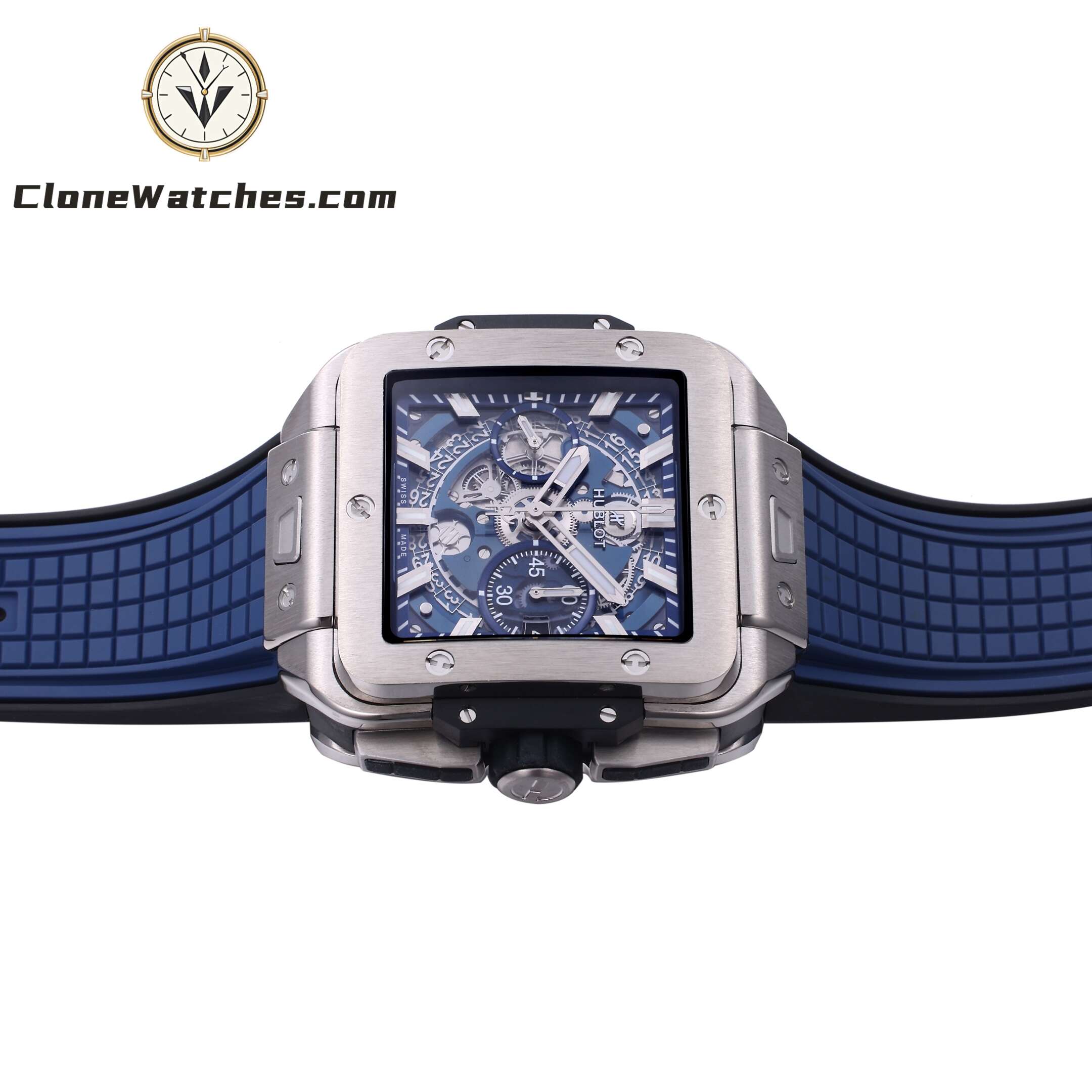 Hublot Super Clone Watches 1:1 Square Bang Unico Titanium Blue 42MM 821.NX.5170.RX - Image 6