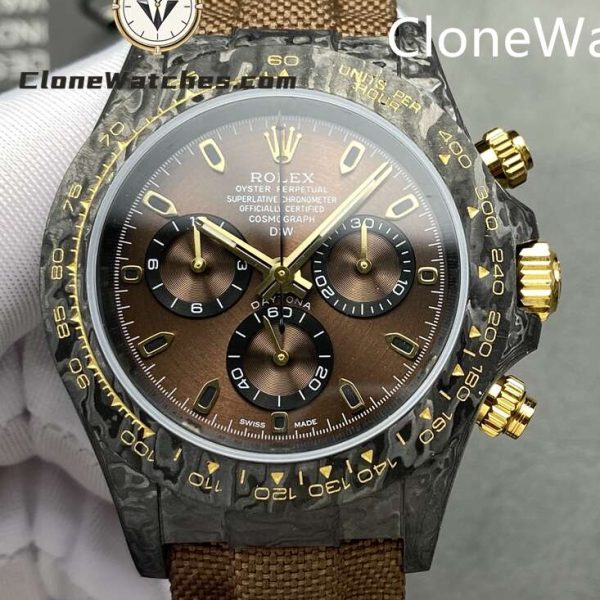 Super Clone Watches – Modified DiW Rolex Daytona "GRADIENT BROWN GOLD"