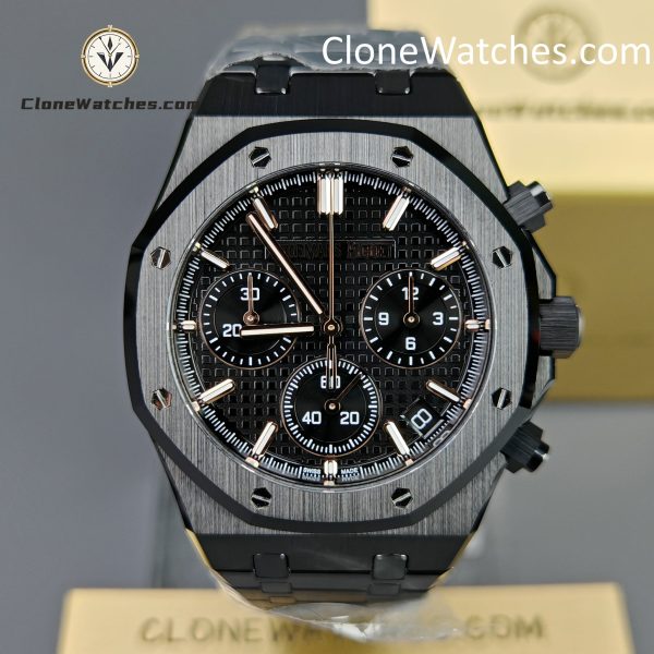 Audemars Piguet Super Clone Watches 1:1 Royal Oak All Black Dial 26240 Selfwinding Chronograph