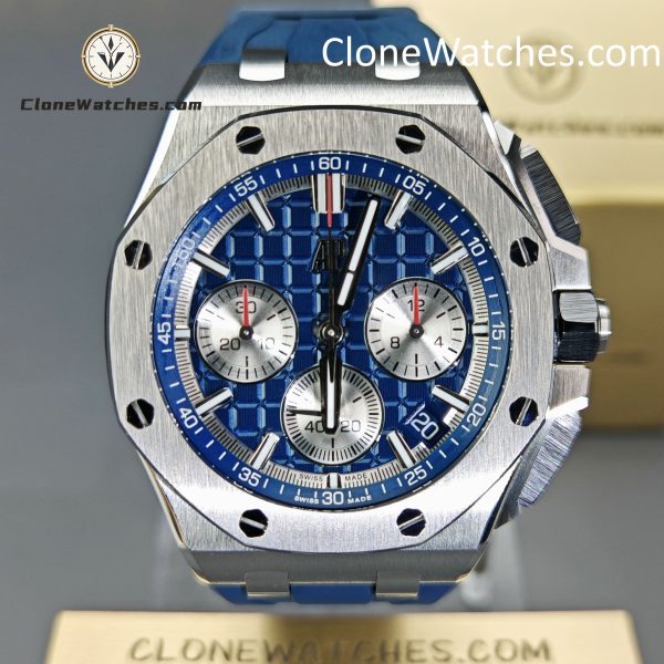 Audemars Piguet Super Clone Watches 1:1 Royal Oak Offshore Blue Dial 26420 Selfwinding Chronograph