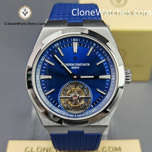Vacheron Constantin Super Clone Watches 1:1 Overseas Tourbillon 6000V/110A-B544 42.5MM Rubber Strap