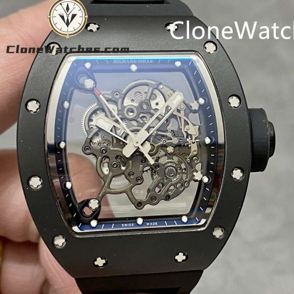Super Clone Watches – Richard Mille 055 Black Ceramics 