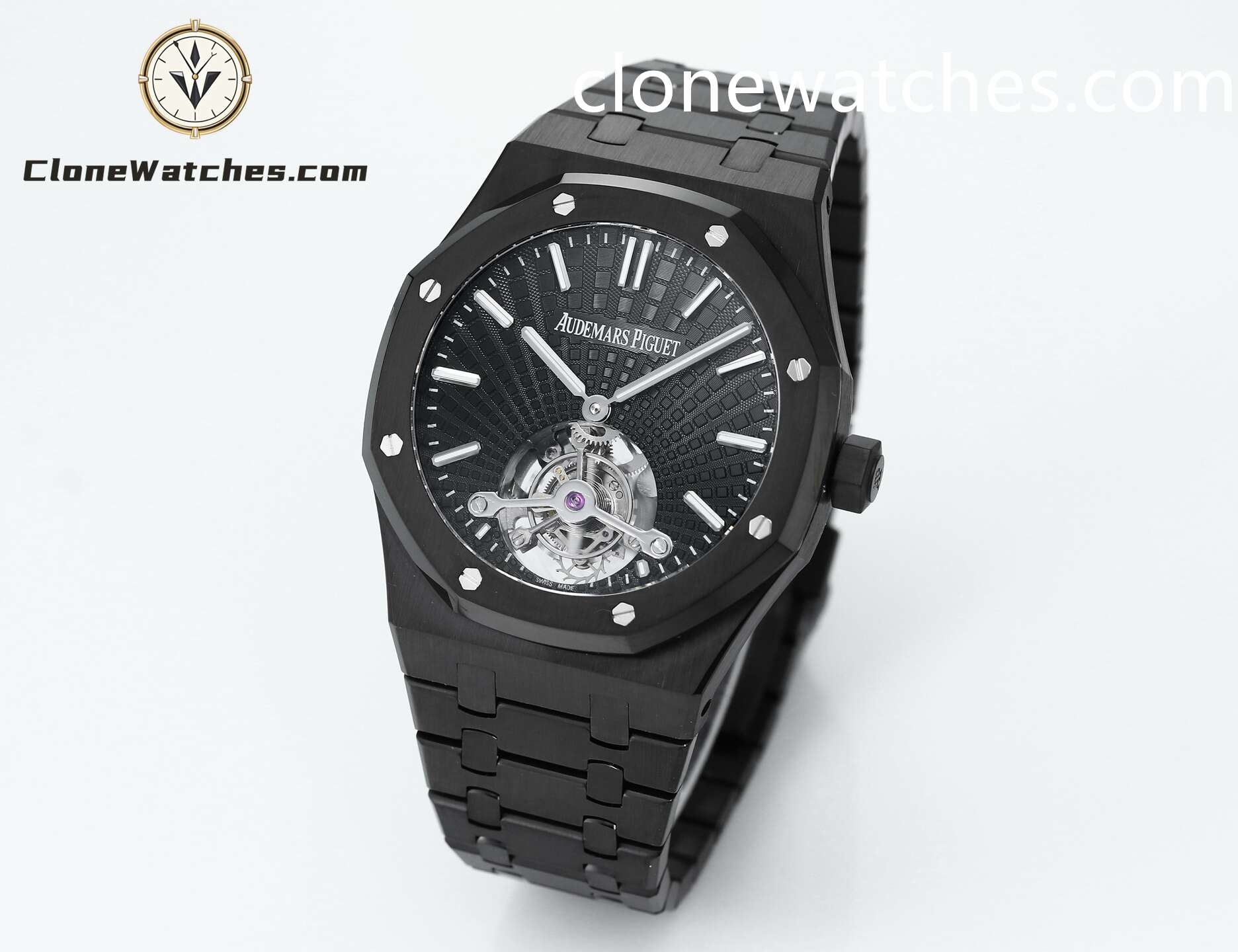 Audemars Piguet Super Clone Watches 1:1 Royal Oak 26522CE Black Tourbillon Dial 41mm - Image 3