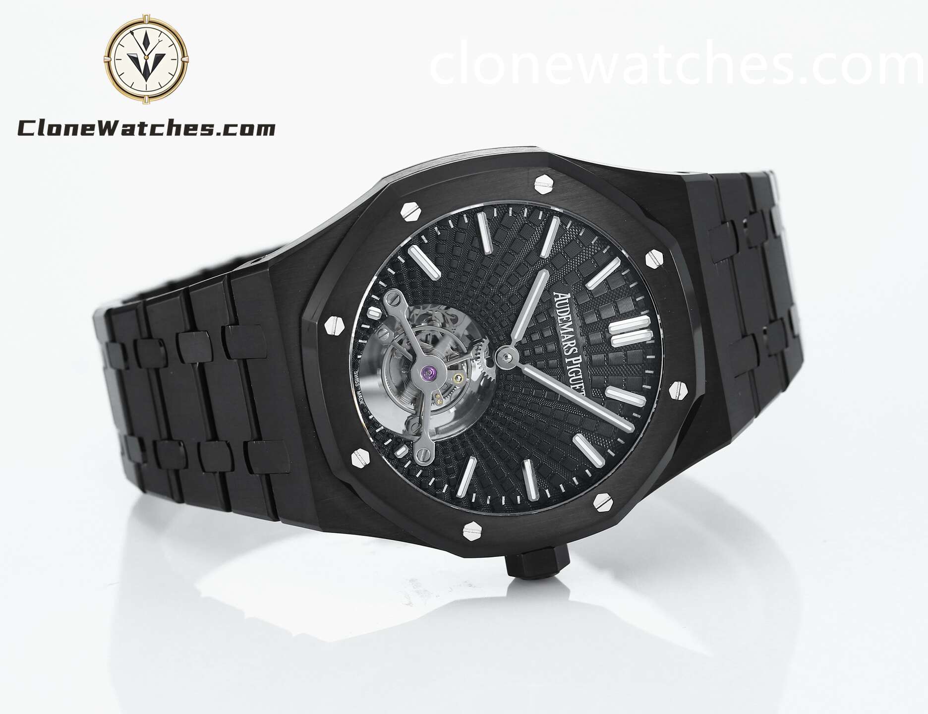 Audemars Piguet Super Clone Watches 1:1 Royal Oak 26522CE Black Tourbillon Dial 41mm - Image 5