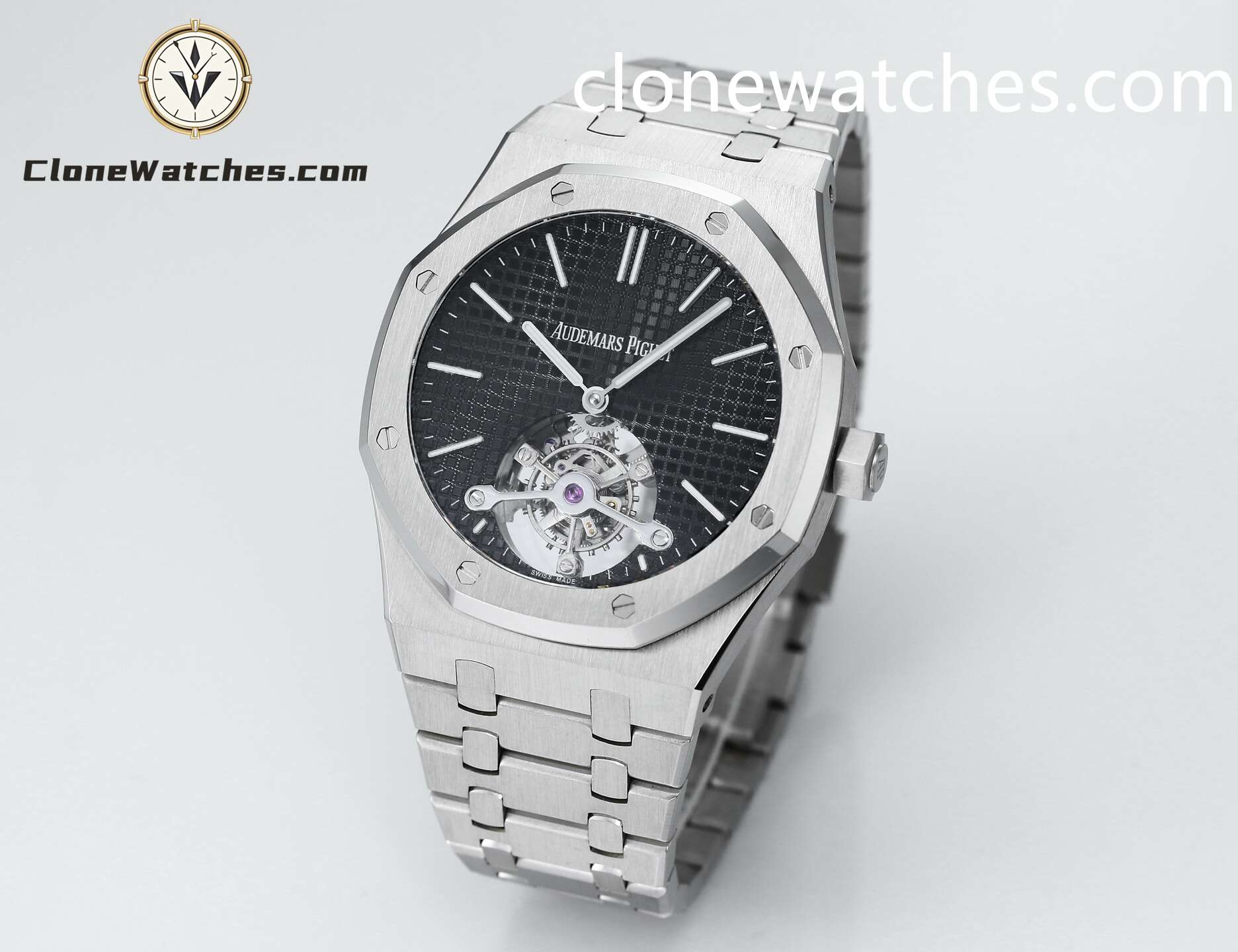 Audemars Piguet Super Clone Watches 1:1 Royal Oak 26512ST Black Tourbillon Dial 41mm - Image 3