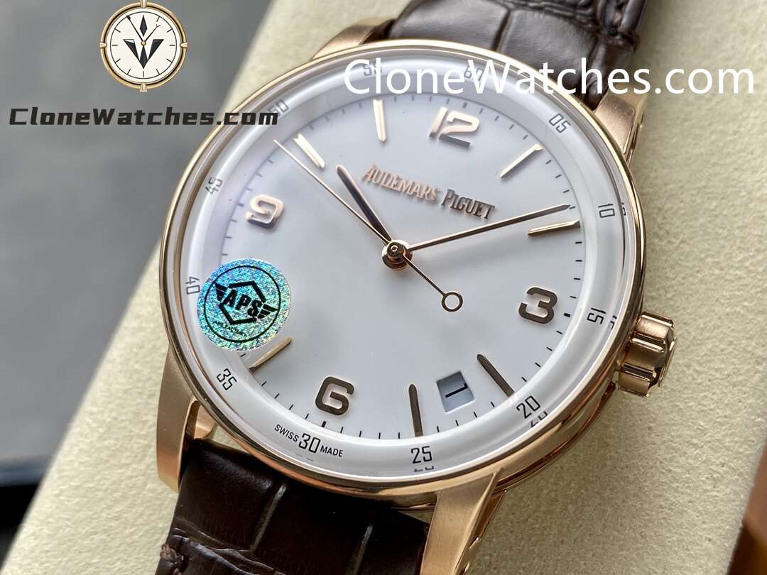 Audemars Piguet Super Clone Watches 1:1 Code 11.59 by Rose Gold 15210OR White Dial 41MM - Image 3