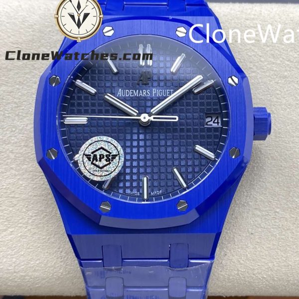 Super Clone Watches – Audemars Piguet Royal Oak Ceramic 15500 Blue dial