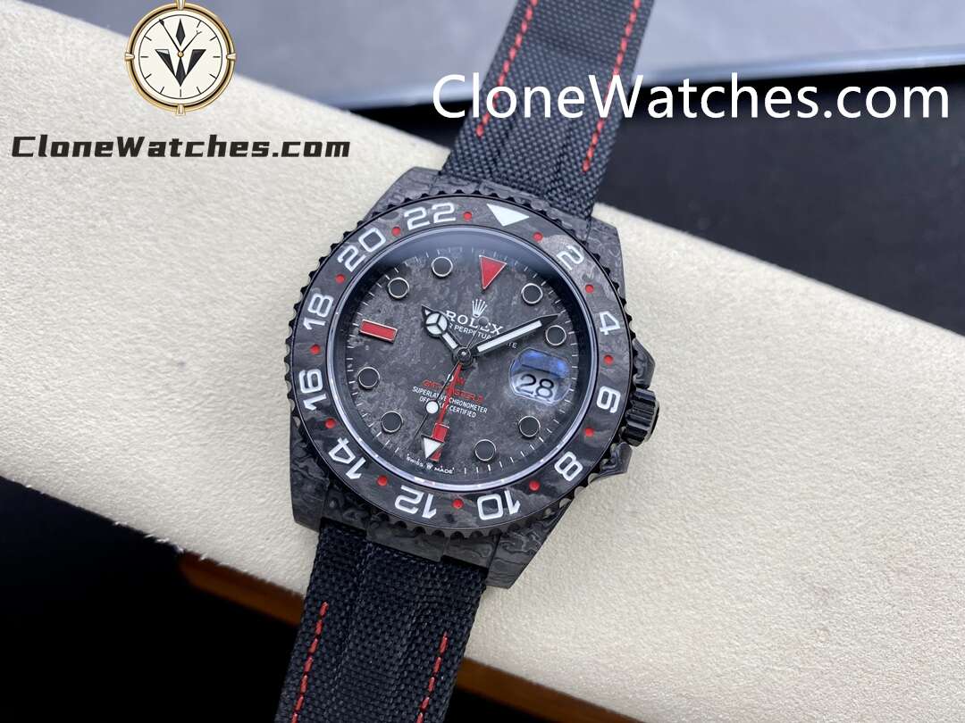 Modified Super Clone Watches 1:1 NTPT Rolex GMT Master Vintage Red 3186 Movement - Image 4
