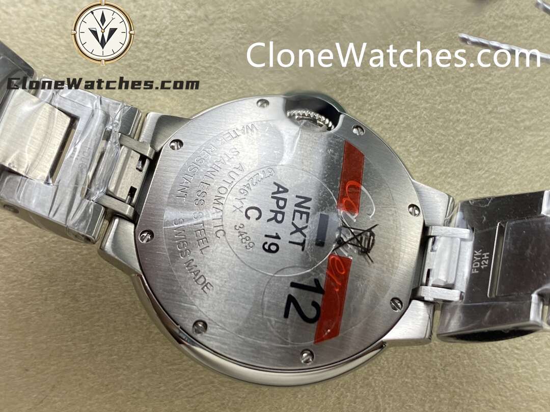 Cartier Super Clone Watches 1:1 Ballon Bleu de WSBB0062 Blue Dial Roman Scale 33mm - Image 8