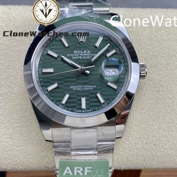 Super Clone Watches – Rolex DateJust Green Dial M126300 – 0021