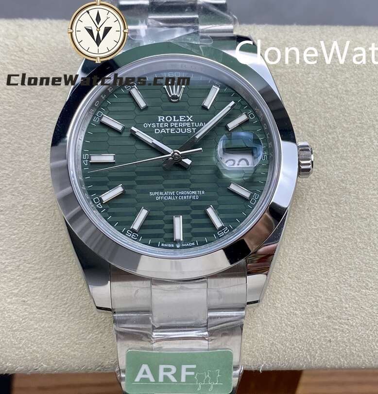 Super Clone Watches – Rolex DateJust Green Dial M126300 – 0021