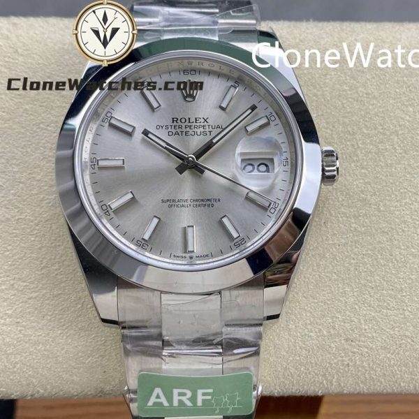 Super Clone Watches – Rolex DateJust Silver Dial M126300 - 0003