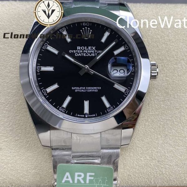 Super Clone Watches – Rolex DateJust Black Dial M126300 – 0011