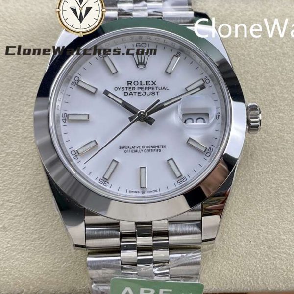 Super Clone Watches – Rolex DateJust White Dial m126300-0006