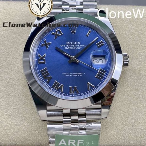 Super Clone Watches – Rolex DateJust Blue Roman Dial m126300-0018
