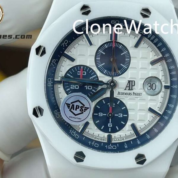 Super Clone Watches – Audemars Piguet Royal Oak Offshore White Ceramic 26402CB
