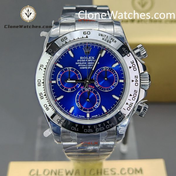 Rolex Super Clone Watches 1:1 Daytona Blue Dial M126509-0005 4131 Movement