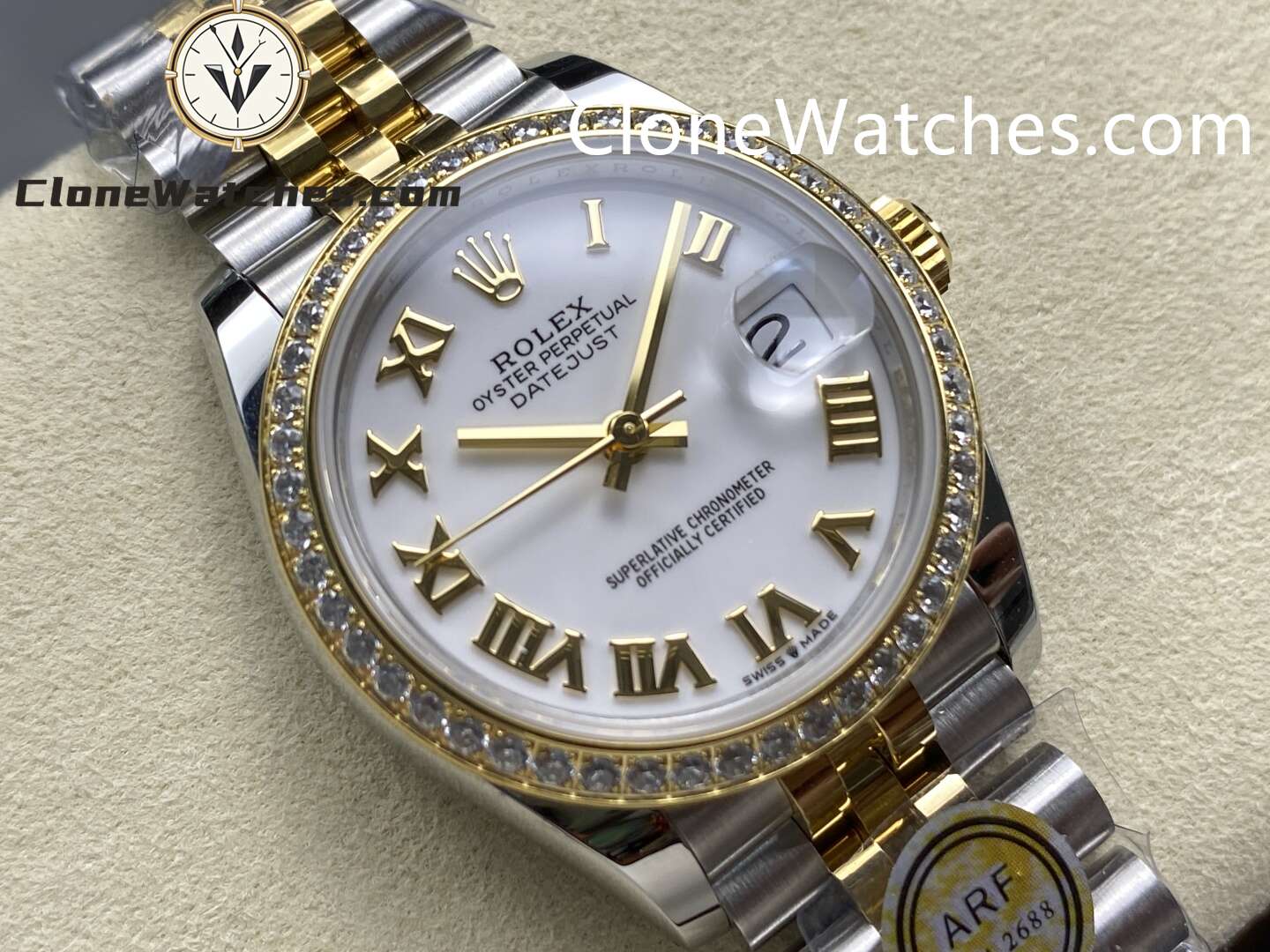 Rolex Super Clone Watches 1:1 DateJust m278383rbr-0002 Jubilee 31MM 2236 Movement - Image 2