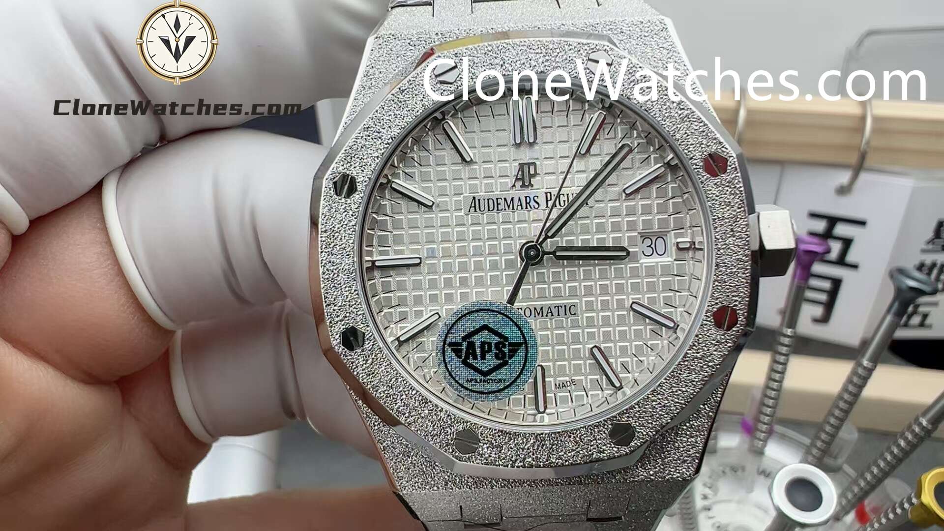 Super Clone Watches – Audemars Piguet 15454BC White Dial