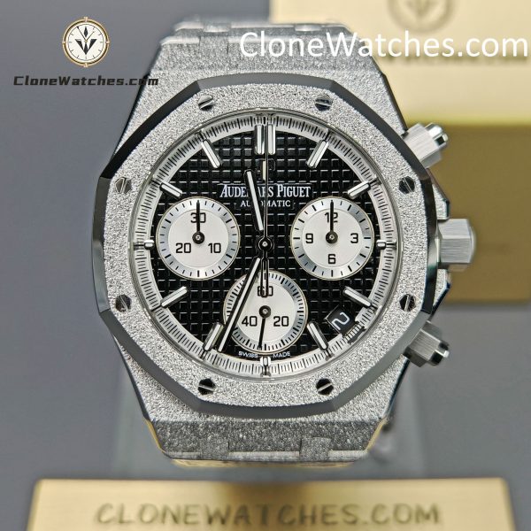 Super Clone Watches – Audemars Piguet   Black & Silver Dial 26239BC