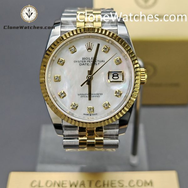 Super Clone Watches – Rolex DateJust Mother-of-pearl Dial m126233-0023