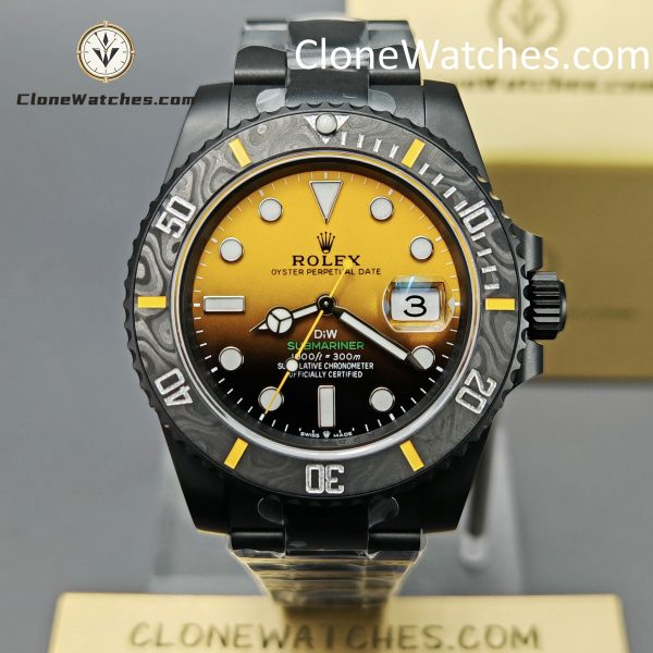 Super Clone Watches – Modified DiW Rolex Submariner Gradient Orange
