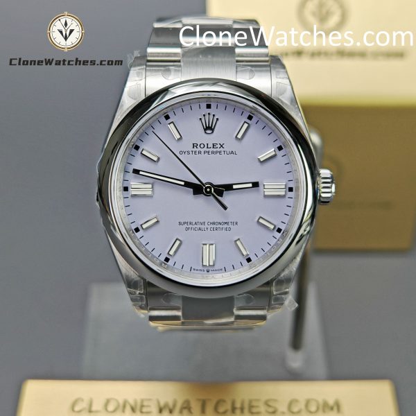 Super Clone Watches – Rolex Oyster Perpetual Purple Dial 126000-0013