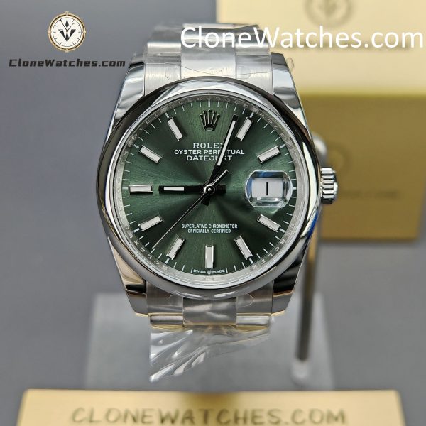 Super Clone Watches – Rolex DateJust Green Dial m126200-0024