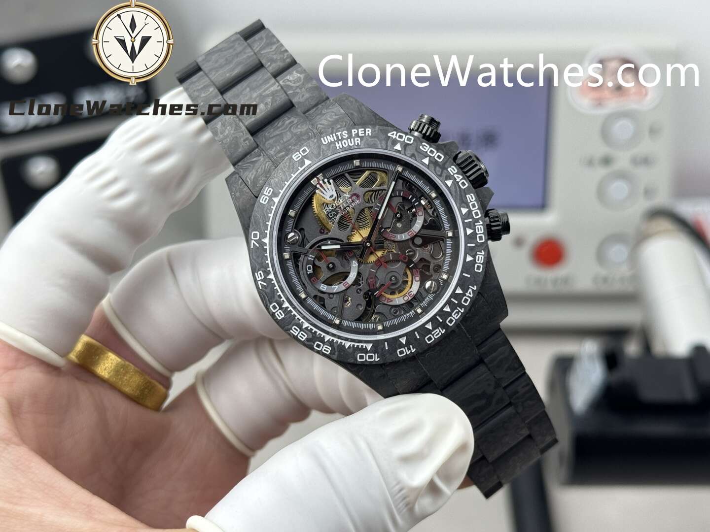 Modified Super Clone Watches 1:1 Rolex Daytona 4130 Super Lightweight Carbon Fiber 40mm - Image 2